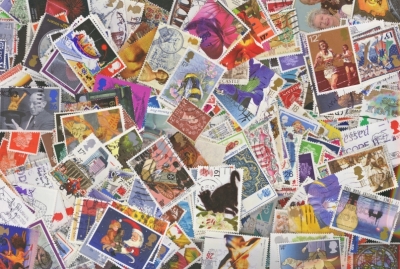 1,000 Different GB Stamps