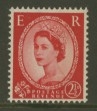 1960 2½d variety one broad right band SG spec S61b cat £45