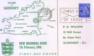 1966 07 Feb 4d Blue Guernsey