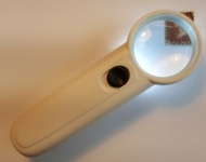 15x Hand held magnifier with a 37mm lens incl 2 bright LED Lights