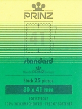 30x41 Prinz Stamp Mounts  packet of 25 for Vert Comms 1971 Onwards