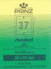 35x37 Prinz Stamp Mounts   packet of 25 for Oblong Comms