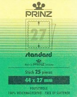 44x27 Prinz Stamp Mounts  packet of 25 for 1951 -1967 High Values