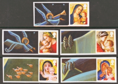 2013 Christmas 5 stamps smilers label LS88