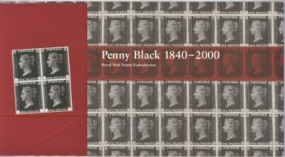 2000  1d Black block of 4